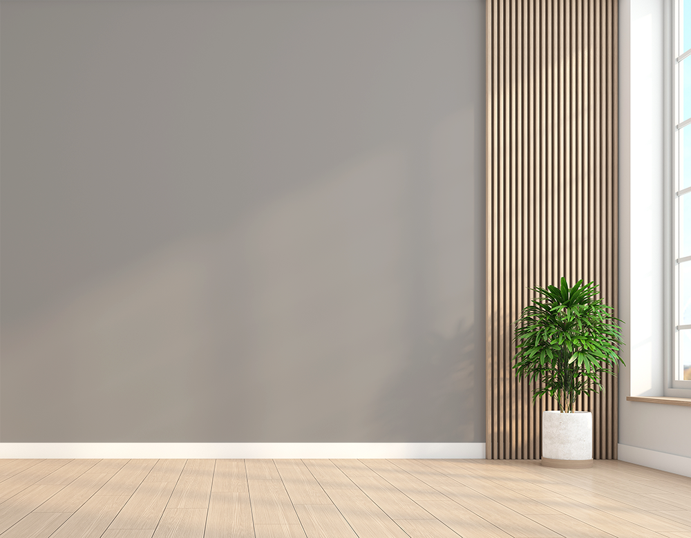 Graubraune Wandfarbe an Wand Darstellung FK204