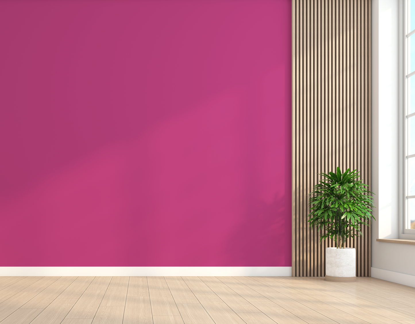 Pinke Wandfarbe