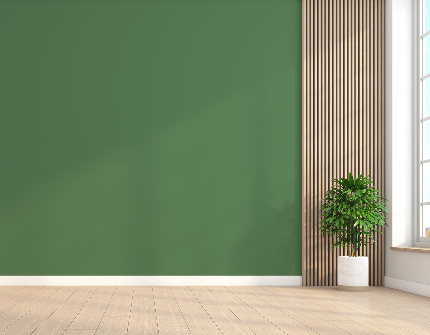 Grüne Wandfarbe Vorschau Wand
